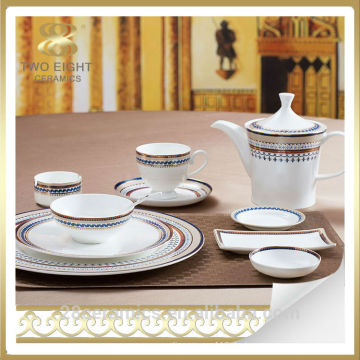 Großhandel Keramik Hotel &amp; Restaurant Porzellan billig Geschirr für Dubai